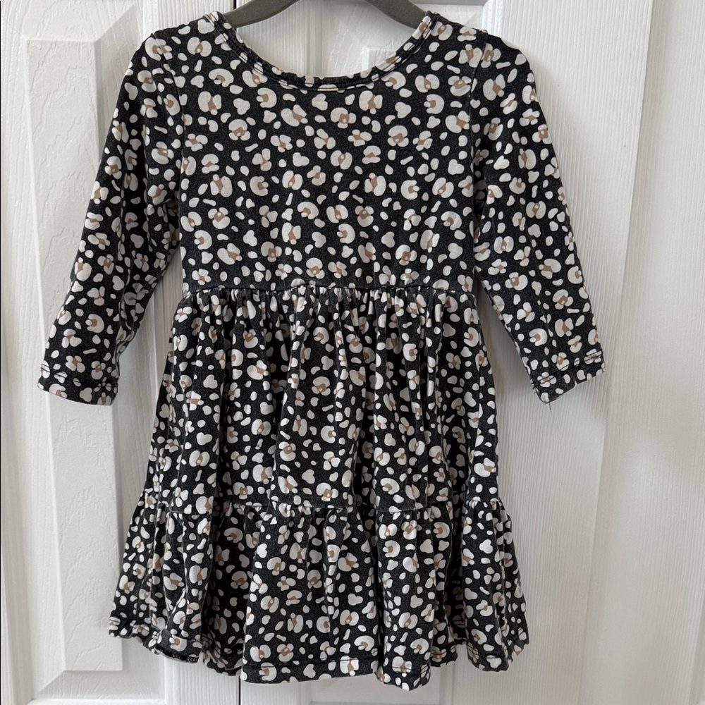 Janie and Jack Black and White Patterned Dress
